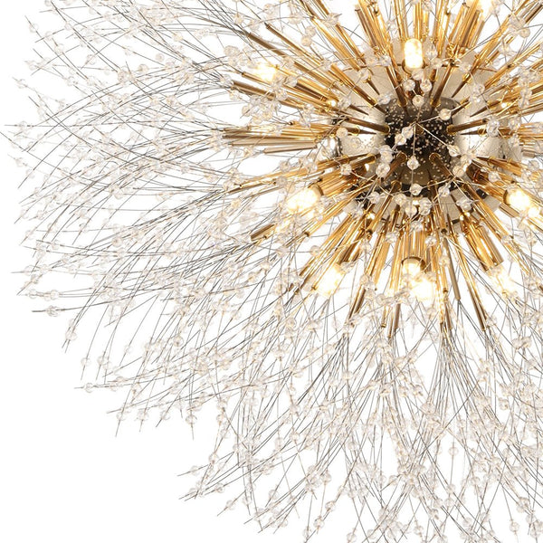 Thehouselights - 16 - Light Oversized Sputnik Firework Chandelier - Chandelier - Brass - 