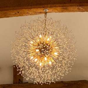 Thehouselights - 16 - Light Oversized Sputnik Firework Chandelier - Chandelier - Brass - 