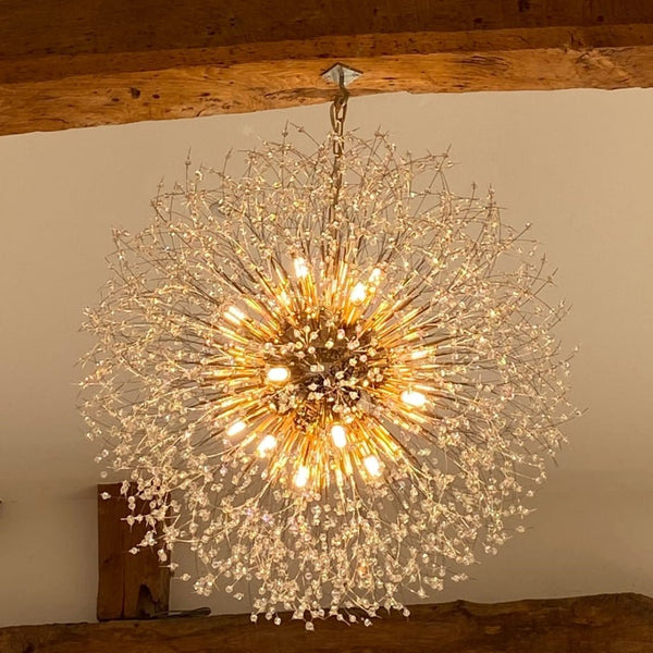 Thehouselights - 16 - Light Oversized Sputnik Firework Chandelier - Chandelier - Brass - 