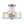 Thehouselights-2-Light Hammer Glass Semi Flush Mount-Flush Mount-Gradient Blue & Orange-