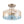 Thehouselights-2-Light Hammer Glass Semi Flush Mount-Flush Mount-Gradient Blue & Orange-