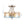 Thehouselights-2-Light Hammer Glass Semi Flush Mount-Flush Mount-Gradient Blue & Orange-