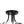 Thehouselights-2-Light Hammered Glass Semi Flush Mount-Flush Mount-Black-