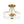 Thehouselights-2-Light Hammered Glass Semi Flush Mount-Flush Mount-Brass-