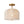 Thehouselights-2-Light Linen Dome Semi Flush Mount-Ceiling Light-Brass-