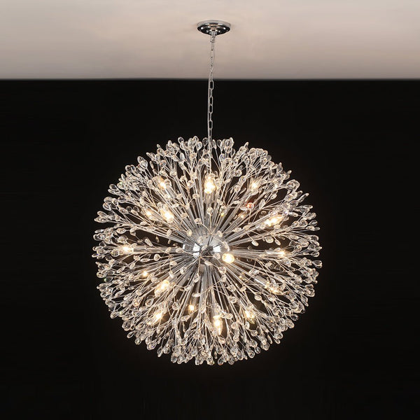 Thehouselights - 20 - Light Oversized Firework Chandelier Large Luxury Sputnik Hanging Light - Chandelier - Chrome - 