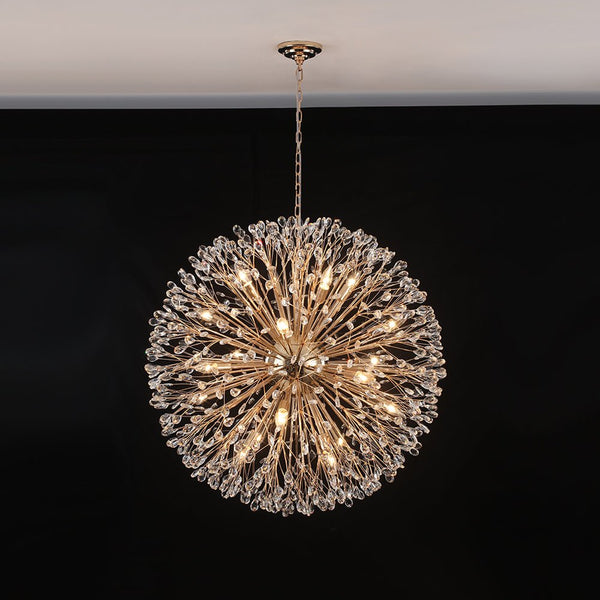 Thehouselights - 20 - Light Oversized Firework Chandelier Large Luxury Sputnik Hanging Light - Chandelier - Chrome - 