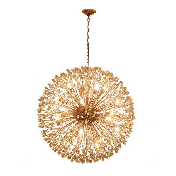 Thehouselights - 20 - Light Oversized Firework Chandelier Large Luxury Sputnik Hanging Light - Chandelier - Chrome - 