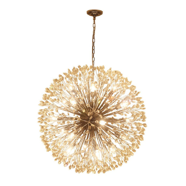 Thehouselights - 20 - Light Oversized Firework Chandelier Large Luxury Sputnik Hanging Light - Chandelier - Chrome - 