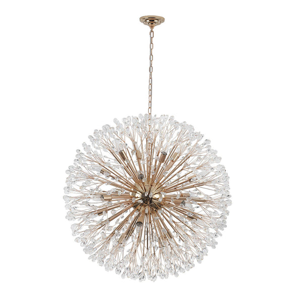 Thehouselights - 20 - Light Oversized Firework Chandelier Large Luxury Sputnik Hanging Light - Chandelier - Chrome - 