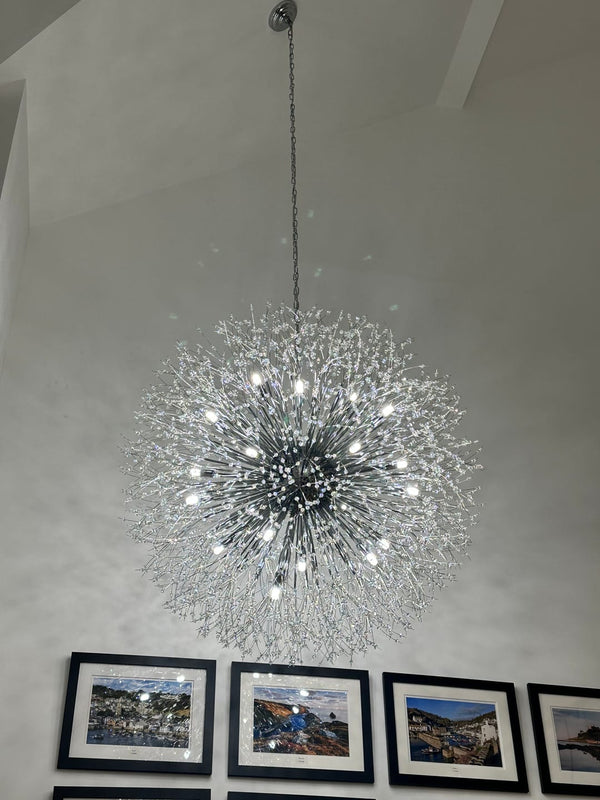 20-Light Oversized Large Luxury Sputnik Firework Chandelier