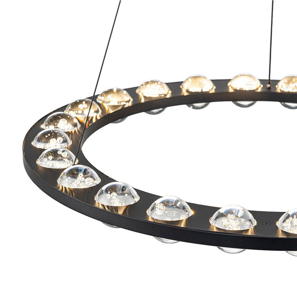 Thehouselights - 24 - Light Bubble Glass Circle LED Chandelier - Chandelier - 24 - Light - 