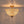 Thehouselights - 3 - Light Brass Crystal Crystal Glass Flush Mount Chandelier - Ceiling Light - Brass - 