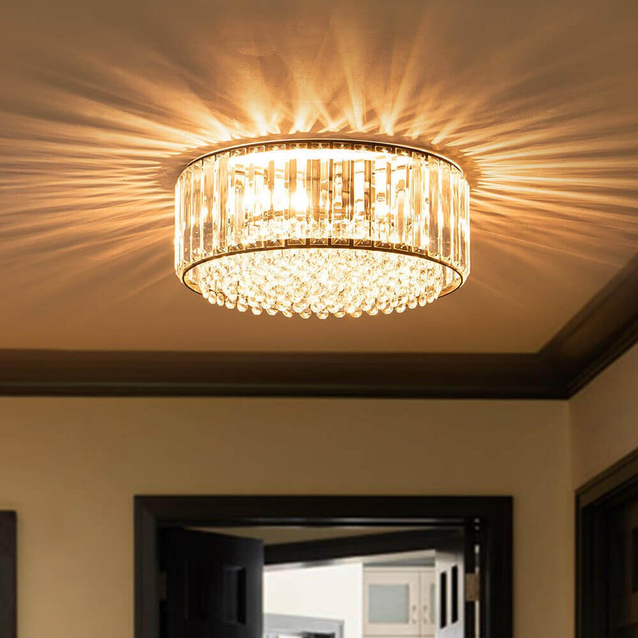 Crystal Flush Mount Ceiling Light
