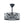 Thehouselights-4-Light Crystal Cage Semi Flush Mount Ceiling Fan-Ceiling Light-Black-