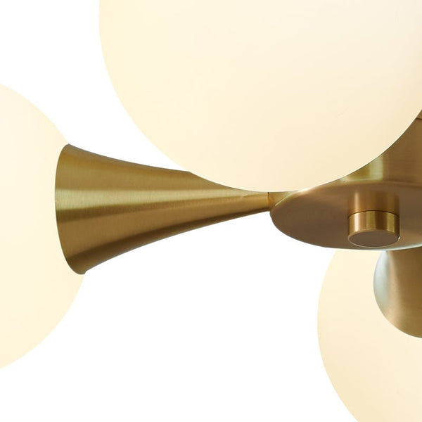 Thehouselights - 4 - light Opal Globe Chandelier Ceiling Light - Chandelier - 