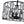 Thehouselights-5-Light Crystal Cage Semi Flush Mount Ceiling Light-Ceiling Light-Black-
