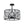 Thehouselights-5-Light Crystal Cage Semi Flush Mount Ceiling Light-Ceiling Light-Black-