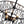 Thehouselights-5-Light Crystal Cage Semi Flush Mount Ceiling Light-Ceiling Light-Black-