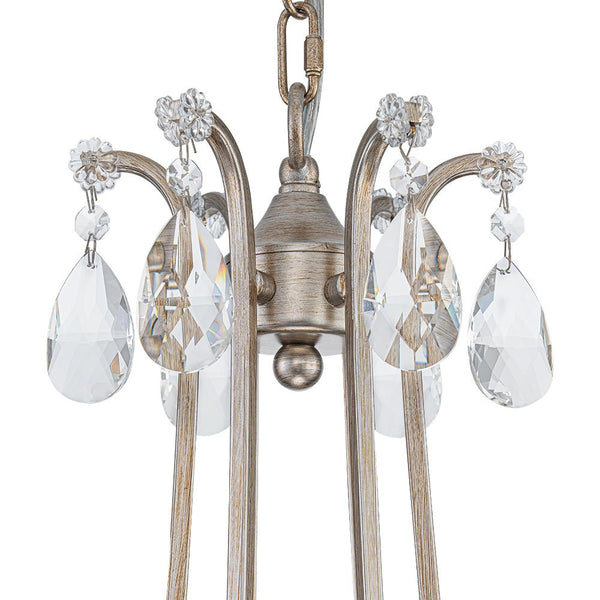 Thehouselights - 6 - Light European Brass Crystal Chandelier - Chandelier - 6 - Light - 