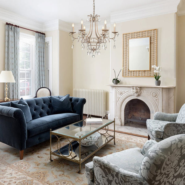 Thehouselights - 6 - Light European Brass Crystal Chandelier - Chandelier - 6 - Light - 