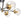 Thehouselights-6-Light Glass Bubble Sputnik Semi Flush Chandelier-Chandelier-Clear Glass-