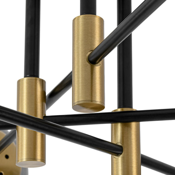 Thehouselights - 6 - Light Glass Bubble Sputnik Semi Flush Chandelier - Chandelier - Smoky Gray Glass - 