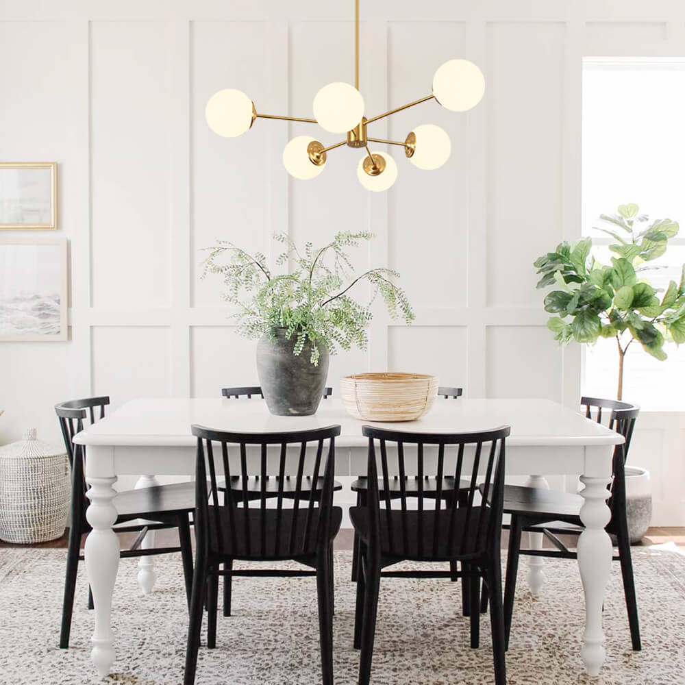 Bronzen kroonluchter met glazen kap in vintage stijl • Verlichting Trends Bronzen kroonluchter met glazen kap in vintage stijl • Verlichting Trends