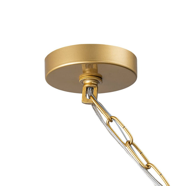 Thehouselights-7-Light Glam Glass Tube Tiered Chandelier-Chandelier-Brass-
