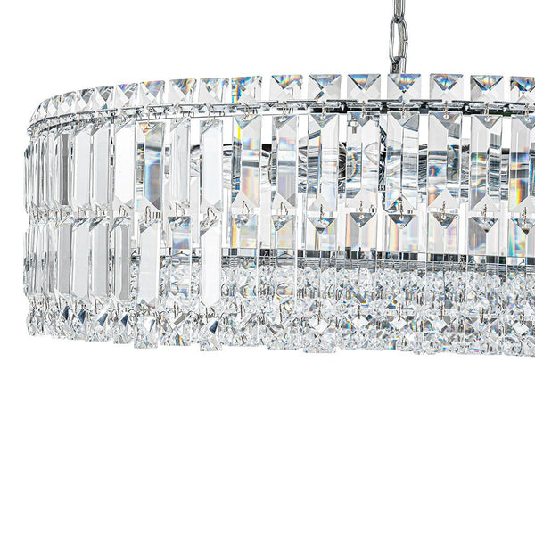 Thehouselights - 8 - Light Glass Crystal Chandelier Island Chandelier - Chandelier - Black - 