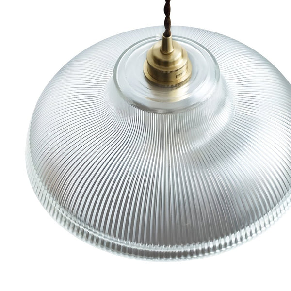 Thehouselights - Adjustable Modern Farmhouse Ribbed Glass Dome Pendant Light - Pendant - Green - 