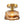 Thehouselights-Amber Glass Drum Semi Flush Mount-Ceiling Light-1-Light-