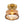 Thehouselights-Amber Glass Drum Semi Flush Mount-Ceiling Light-1-Light-