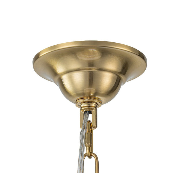 Thehouselights - Antique Brass Crystal Orb Chandelier - Chandelier - 1 - Light - 