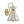 Thehouselights-Art Deco Brass Shell Glass Armed Wall Sconce-Wall Lights-1-Light-