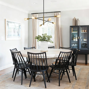 Thehouselights - Black Brass Sputnik Chandelier - Chandelier - Black+Brass - 