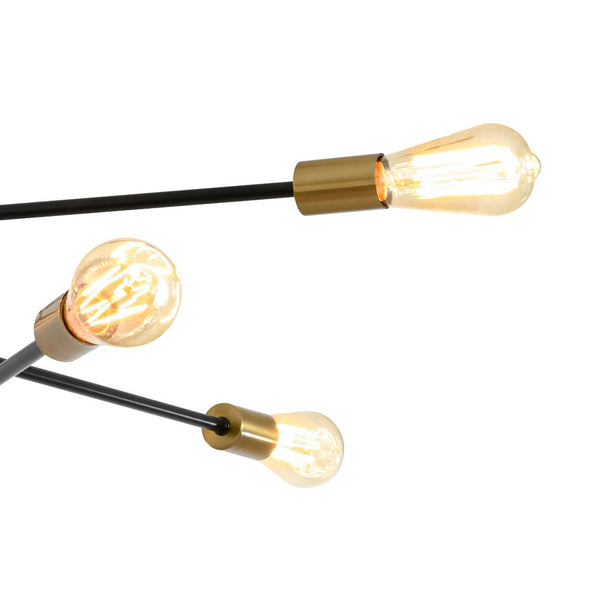 Thehouselights - Black Brass Sputnik Chandelier - Chandelier - Black+Brass - 