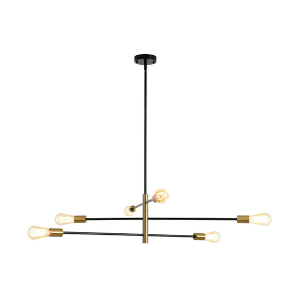 Thehouselights - Black Brass Sputnik Chandelier - Chandelier - Black+Brass - 