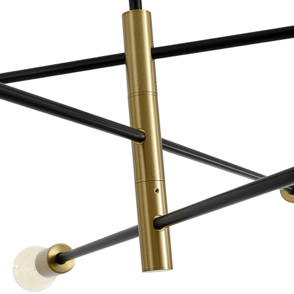Thehouselights - Black Brass Sputnik Chandelier - Chandelier - Black+Brass - 