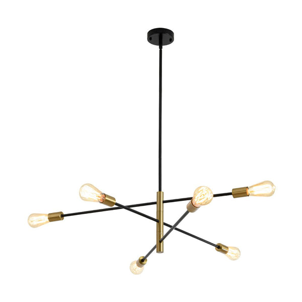 Thehouselights - Black Brass Sputnik Chandelier - Chandelier - Black+Brass - 