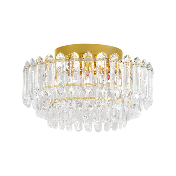 Thehouselights - Crystal Glass Chandelier Raindrop Flush Mount Ceiling - Ceiling Light - 60 cm. - 