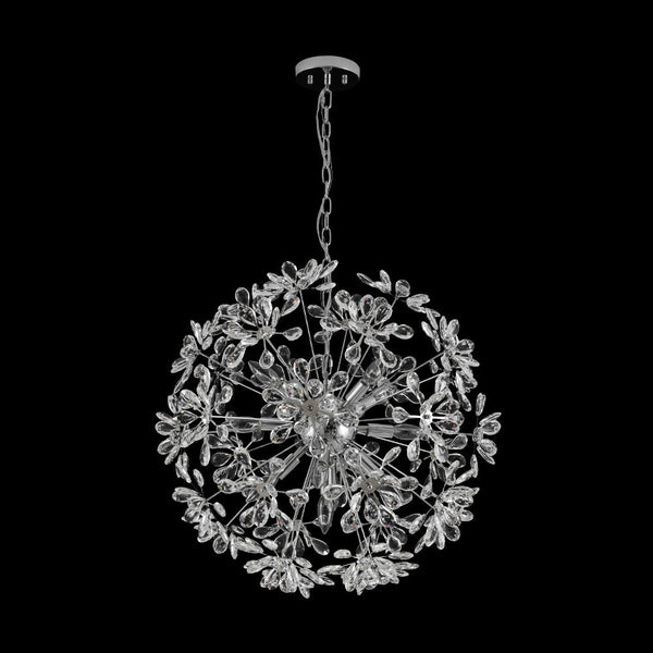 Thehouselights - Dandelion Crystal Dimmable Sputnik Sphere Chandelier - Chandelier - Chrome - 13 - Light