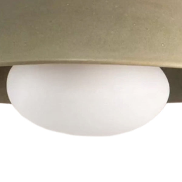 Thehouselights-Designer 1-Light Nordic Dome Semi Flush Mount-Ceiling Light-Vintage Green-