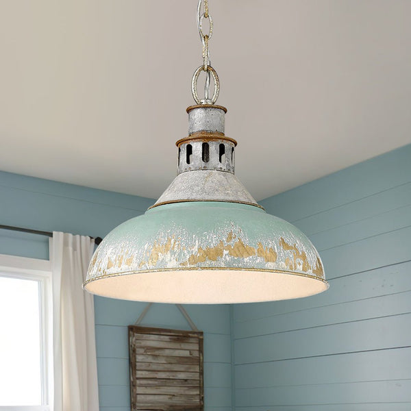 Thehouselights - Designer Handcrafted Dome Blue Pendant Lighting - Pendant - Blue - 