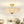 Thehouselights-Fabric Shade Flower Semi Flush Mount-Ceiling Light-3-Light-