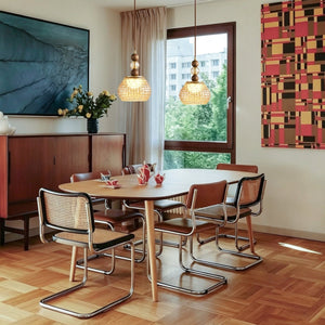 Thehouselights-French Sculpture Glass Pendant Lighting-Pendant-Walnut-