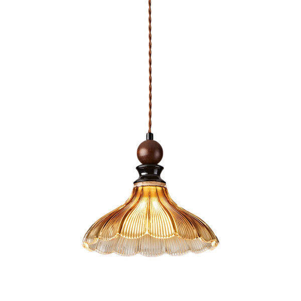 Thehouselights-French Striped Glass Pendant Lighting-Pendant-1-Light-