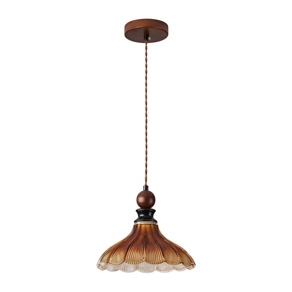 Thehouselights-French Striped Glass Pendant Lighting-Pendant-1-Light-