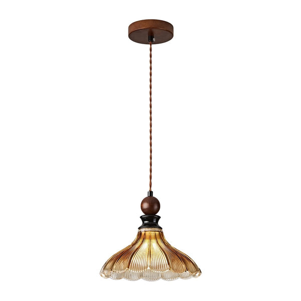 Thehouselights-French Striped Glass Pendant Lighting-Pendant-1-Light-