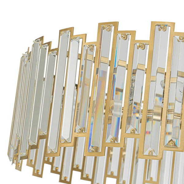 Thehouselights - Glam Modern Brass Crystal Chandelier - Chandelier - Brass - 